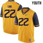 Youth West Virginia Mountaineers NCAA #22 Jake Long Yellow Authentic Nike Stitched College Football Jersey PH15Q66XB